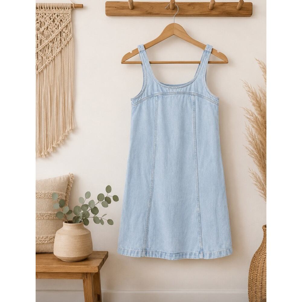 Madewell Light Denim Mini Dress Size 2 - Picture 1 of 2